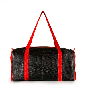 Duffel bag bravo small, 3Di black, red by JM Sails and Bags (BS)