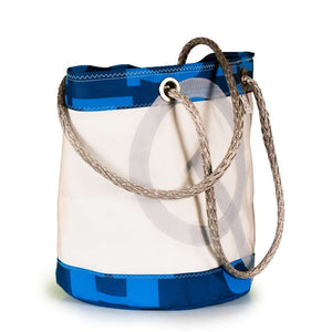  Shoulder bag Lima, white, blue, optimist logo (45) J-M Sails and Bags