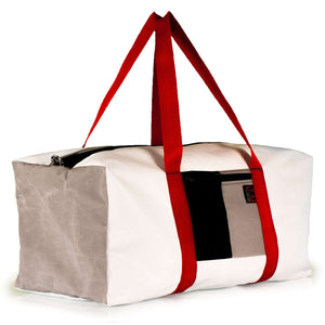 Duffel bag Bravo Large, dacron/ black / grey handmade in Italy by J-M Sails and Bags 45*