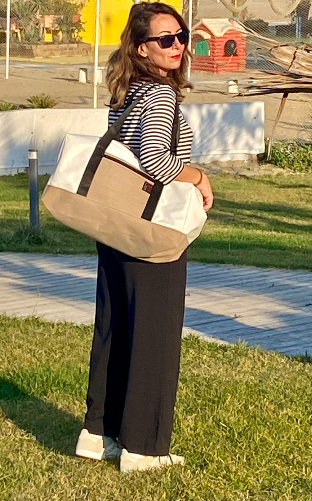 Duffel bag Alfa handmade in Italy by J-M Sails and Bags 