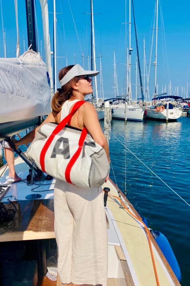 Duffel bag Alfa handmade in Italy by J-M Sails and Bags 