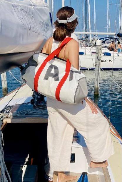 Duffel bag Alfa handmade in Italy by J-M Sails and Bags 