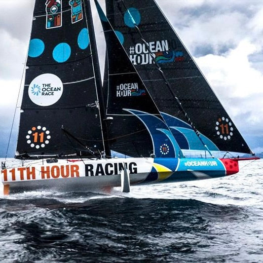 Imoca Malama foiling double headsail and full main