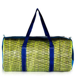 Duffel bag Alfa large, yellow / blue handmade by JM Sails and Bags (BS)