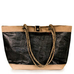 Tote bag Delta black and beige (FS) by JM Sails and Bags