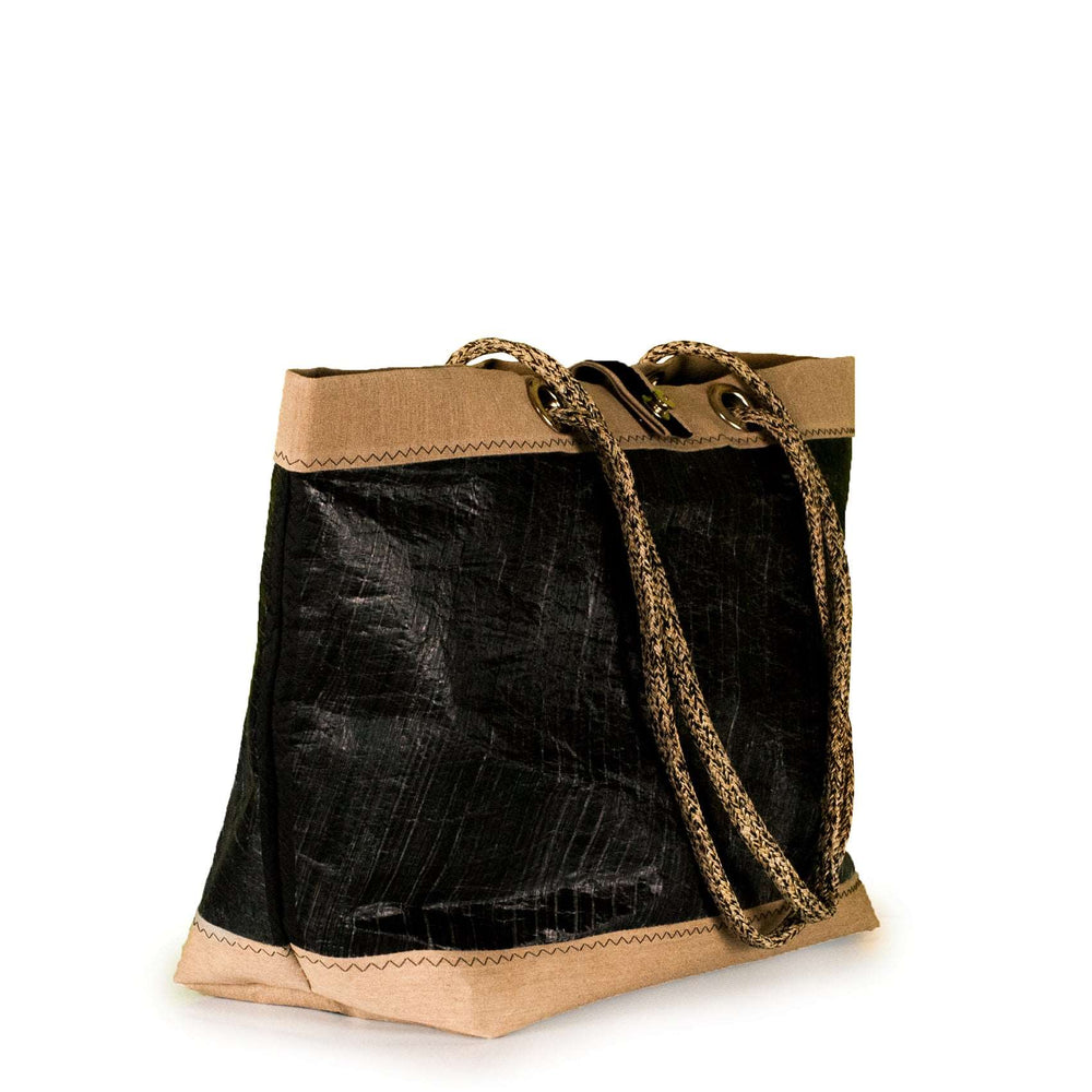 Tote bag Delta black and beige (45) by JM Sails and Bags