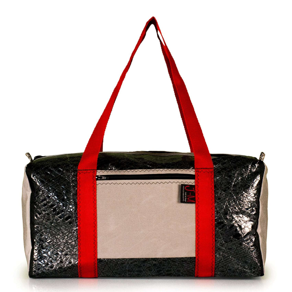 DUFFEL BAG BRAVO MEDIUM, TECHNORA, GREY made from recycled sails by JM Sails and Bags