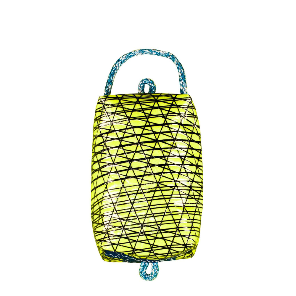 Toiletry bag Golf small, yellow / blue, handcrafted in Italy by J-M Sails and Bags BS