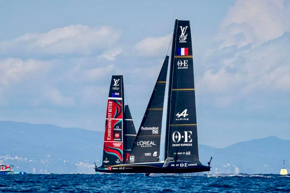 OERT vs ETNZ racing in front of Barcelona
