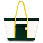 Tote bag Mike, white and green (FS) J-M Sails and Bags