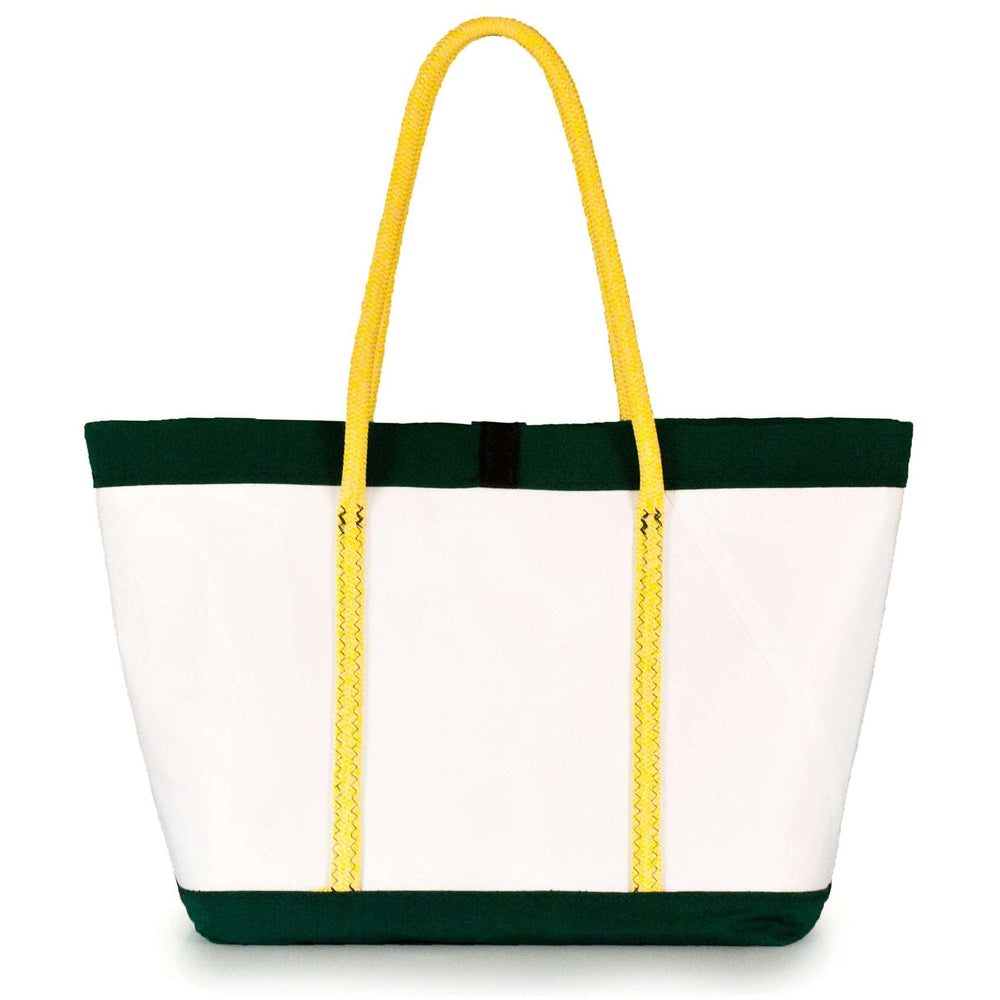 
            
                Load image into Gallery viewer, Tote bag Mike, white and green (45) J-M Sails and Bags
            
        