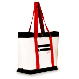 
            
                Load image into Gallery viewer, TOTE MIKE, WHITE AND BLACK (45) J-MSails and Bags
            
        