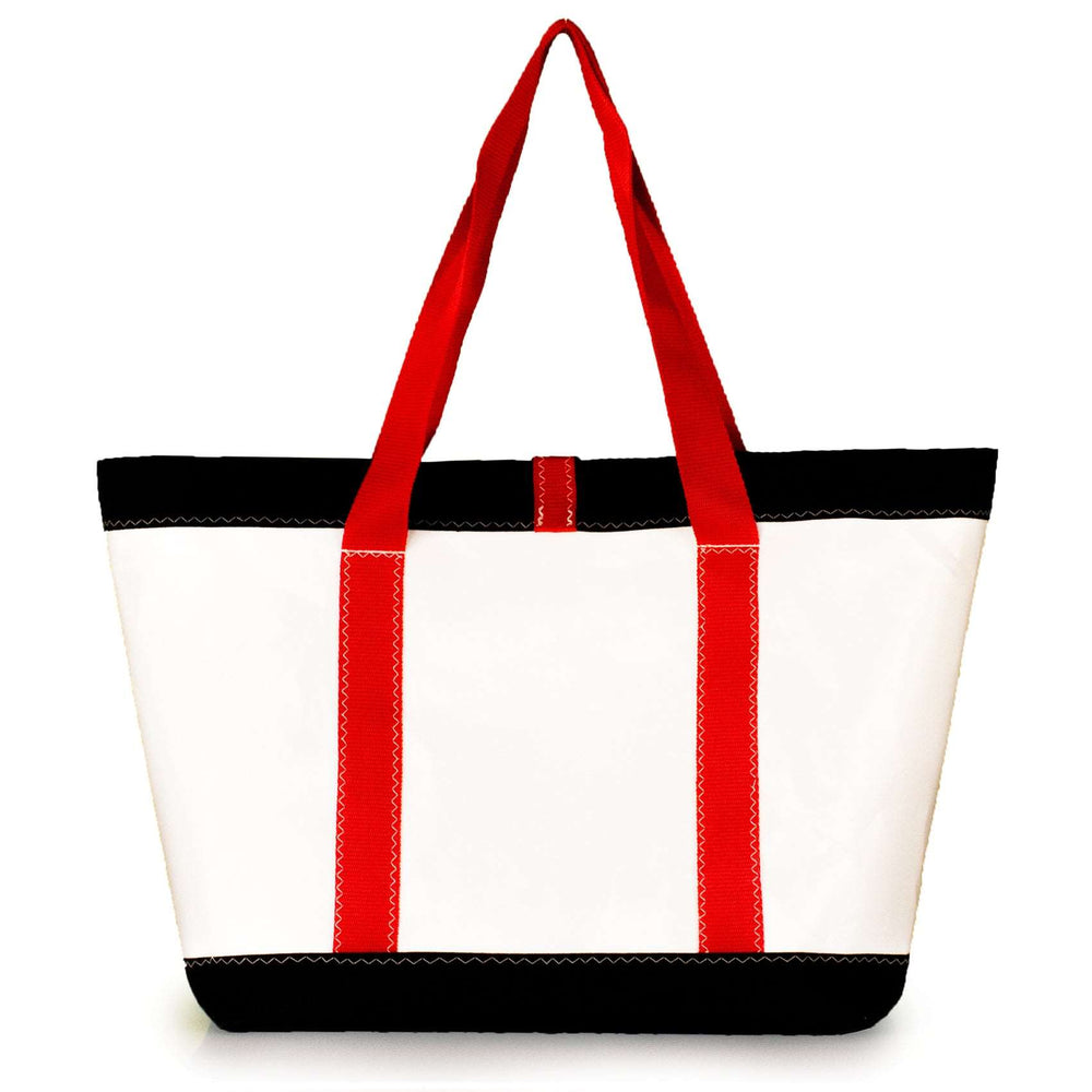 TOTE MIKE, WHITE AND BLACK (BS) J-MSails and Bags
