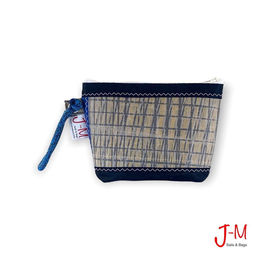Pouch Hotel handcrafted from repurposed sailcloth by J-M Sails and Bags in Italy. Front Side