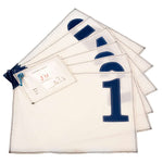 Placemats polykote white / blue 1-6, J-M Sails and Bags
