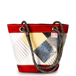 
            
                Load image into Gallery viewer, Shoulder bag Lima medium, patchwork/red (FS) J-M Sails and Bags
            
        