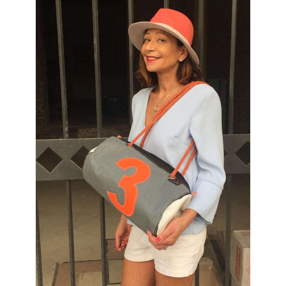 
                  
                    Handbag ECHO, with model,  J-M Sails and Bags
                  
                