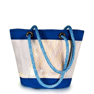 Shoulder bag Lima medium, patchwork / electric blue (BS) J-M Sails and Bags