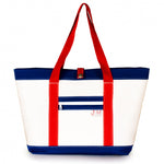 Tote Mike, white and blue (FS) J-M Sails and Bags