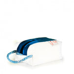 Toiletry bag Golf small, white / blue (45) J-M Sails and Bags