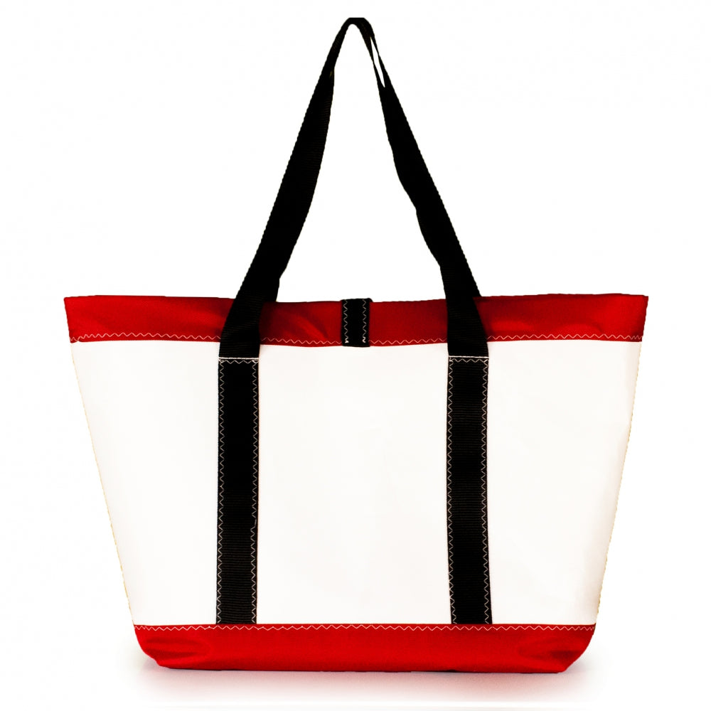 Tote Mike, white and red (BS) J-M Sails and Bags  