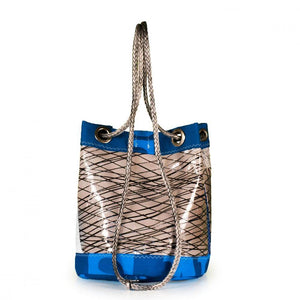 
            
                Load image into Gallery viewer, Shoulder bag Charlie, 3DL demo / blue / grey (BS) J-M Sails and Bags 
            
        