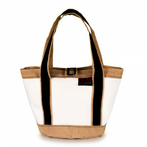 Handbag Tango white and beige (FS) J-M Sails and Bags