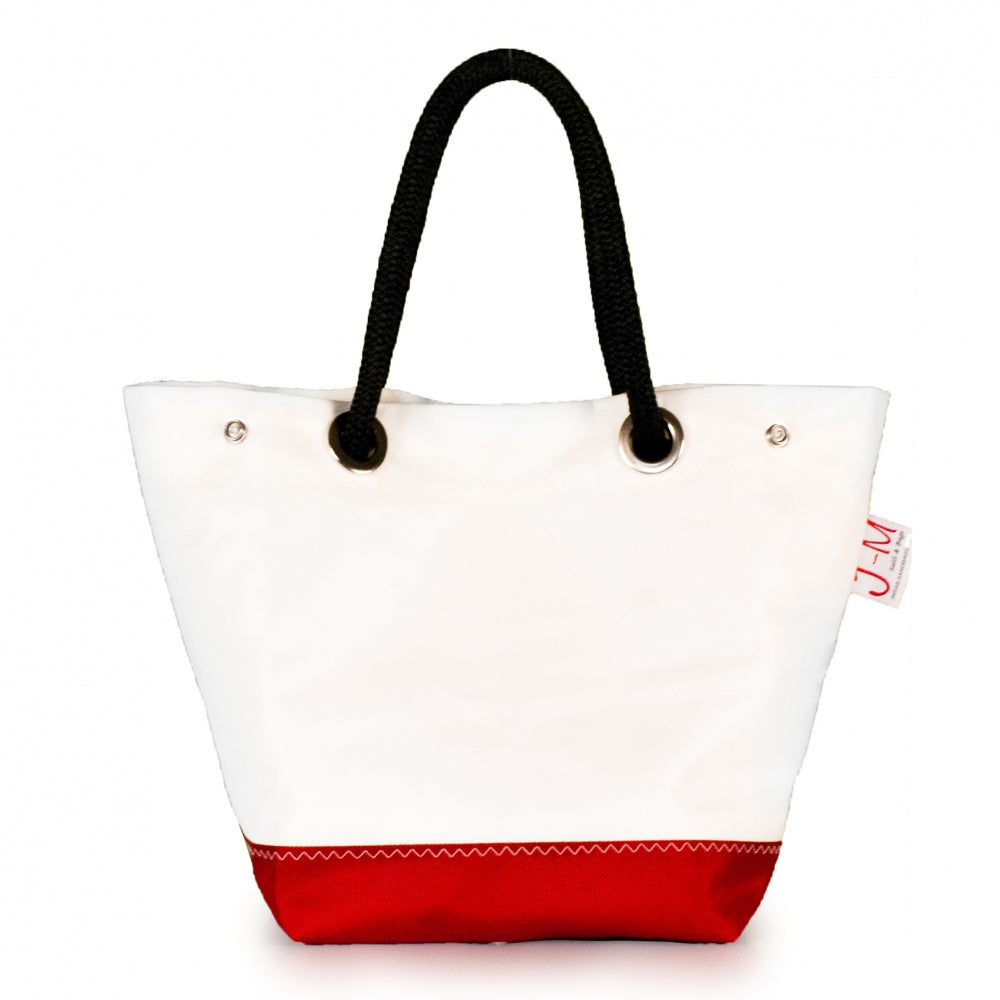 Handbag Foxtrot, dacron / red (FS) open J-M Sails and Bags  Edit alt text