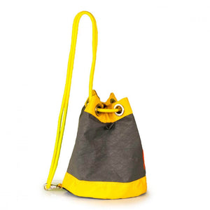 Shoulder bag Charlie, grey, yellow, navy blue (45) J-M Sails and Bags