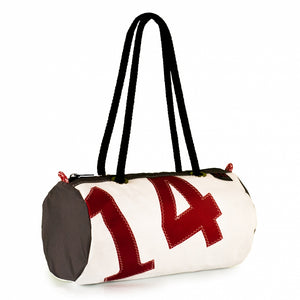 Handbag ECHO, dacron / grey / red 14, (45) J-M Sails and Bags