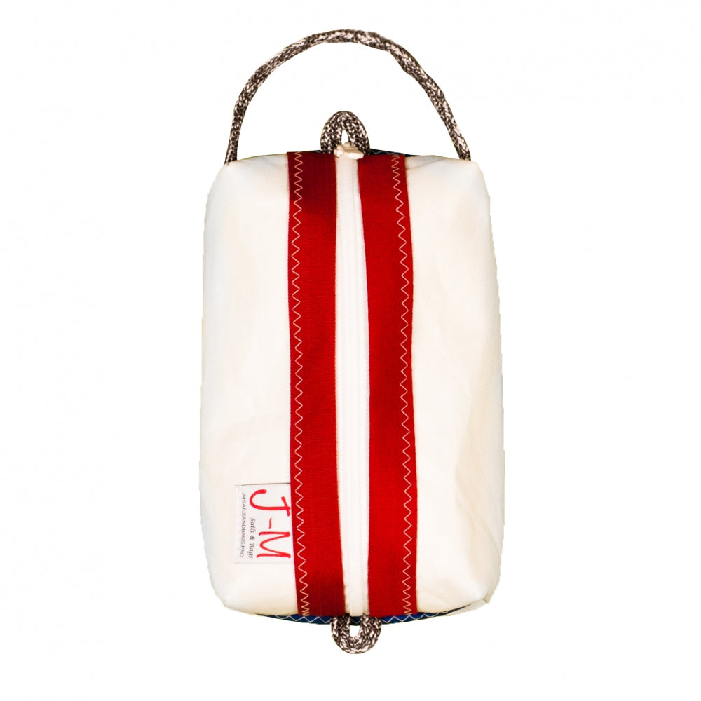 White and red dopp-kit (standing)