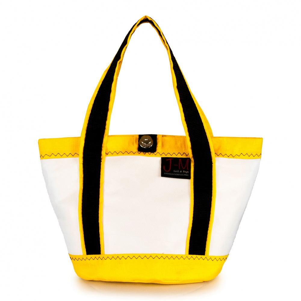 Handbag Tango white and yellow (FS) J-M Sails and Bags