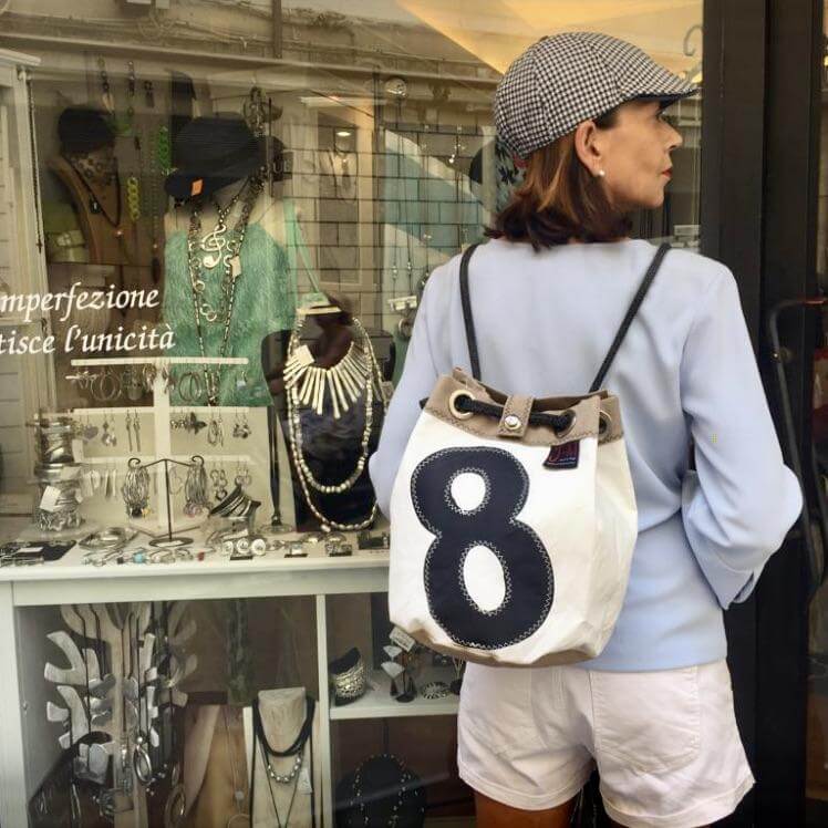 
                  
                    Shoulder bag Charlie dacron with model J-M Sails and Bags
                  
                